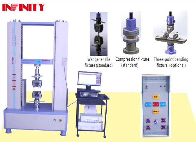 50 HZ Power Supply Servo Controlled Tensile Testing Machine High Precision Hand Point Collection
