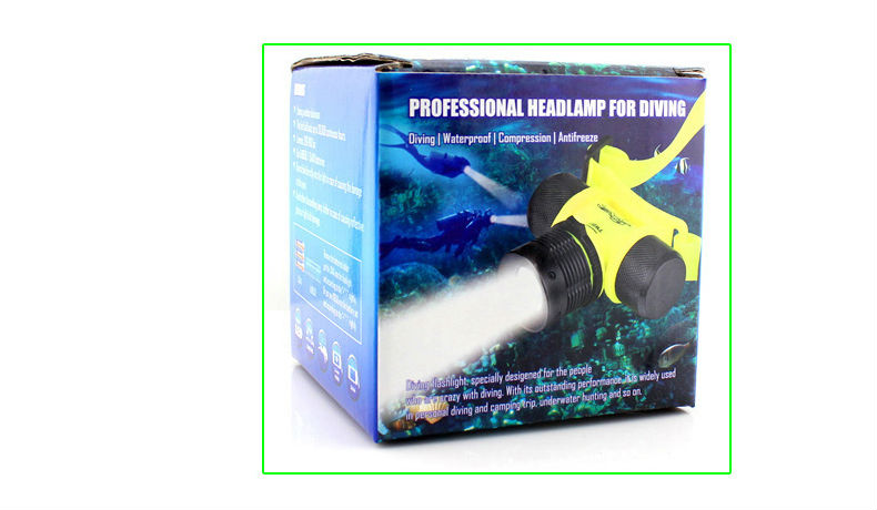 GD16 R2 head light lamp diving lighting 18650 AAA high bright diving equipment