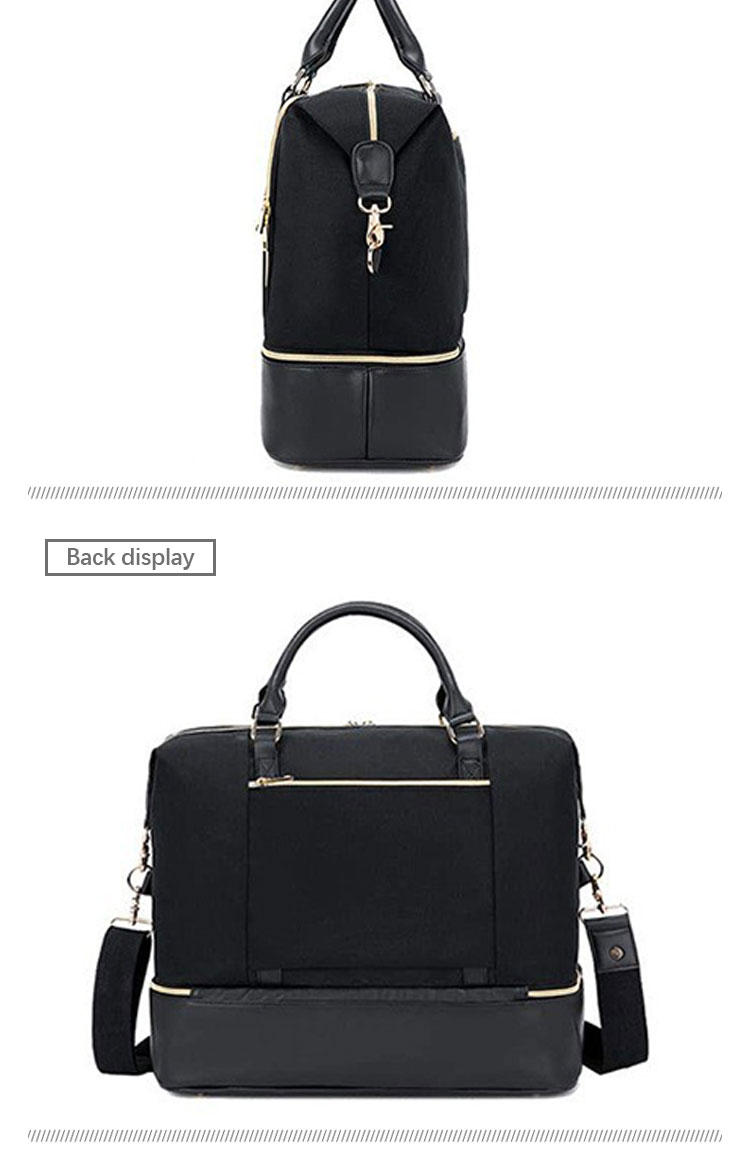 Large Carry On Travel Duffel Bags Weekend Tote Bag With Shoes Pouch For Men Women