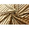 Buy cheap 290GSM 93% Polyester Pleat Gold Velvet Upholstery Fabric For Lady'S Skirt Golden from wholesalers