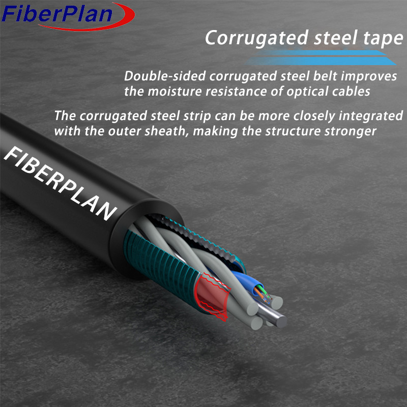 High Quality Fiber Optic Cable Multi Tube Single Armored GYTS