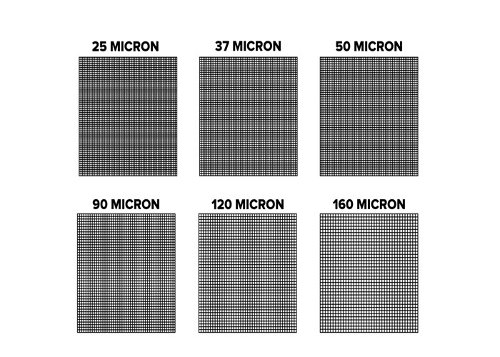 White Liquid Filter Nylon Mesh Net Fabric 50 100 200 Um 143 Inch Size