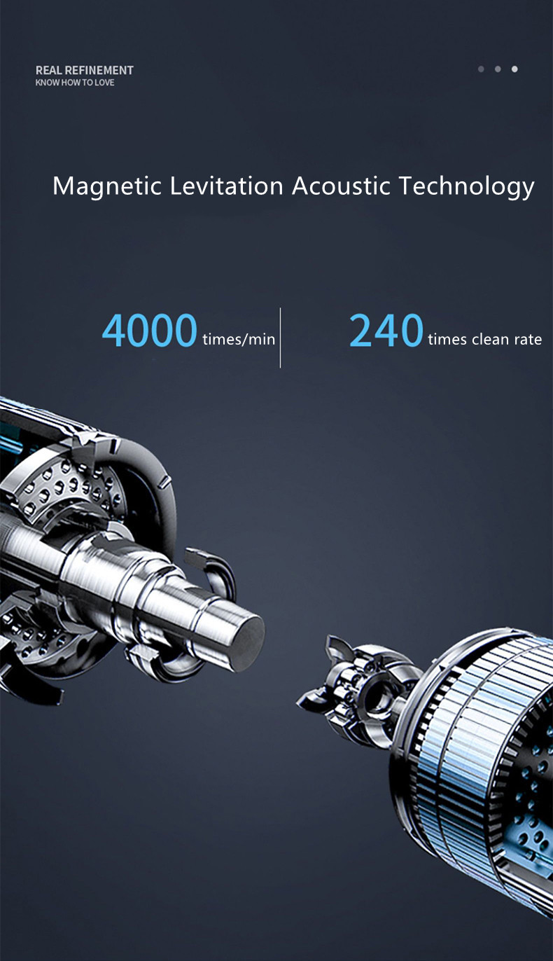 Replaceable Heads 3 In 1 Ultrasonic Electric Toothbrush