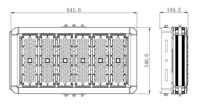 300 Watt Tunnel Lighting Fixtures , Durable Led Floodlights Sports Field 160 Lm/W