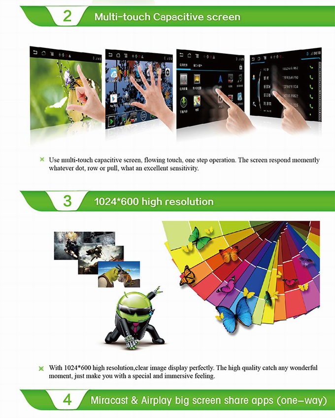 Ouchuangbo S160 Chevrolet Captiva 2011 multimedia gps radio navi DVD android 4.4 1024*600