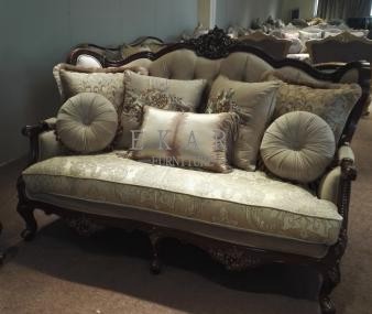 Luxury Furniture Classic Living Room Royal Wooden Sofa Set
