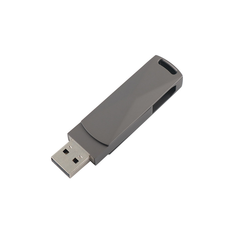 Gun Black Metal Type C USB Flash Drives with Fast Speed 3.0 and 3.0 Twist Shapes