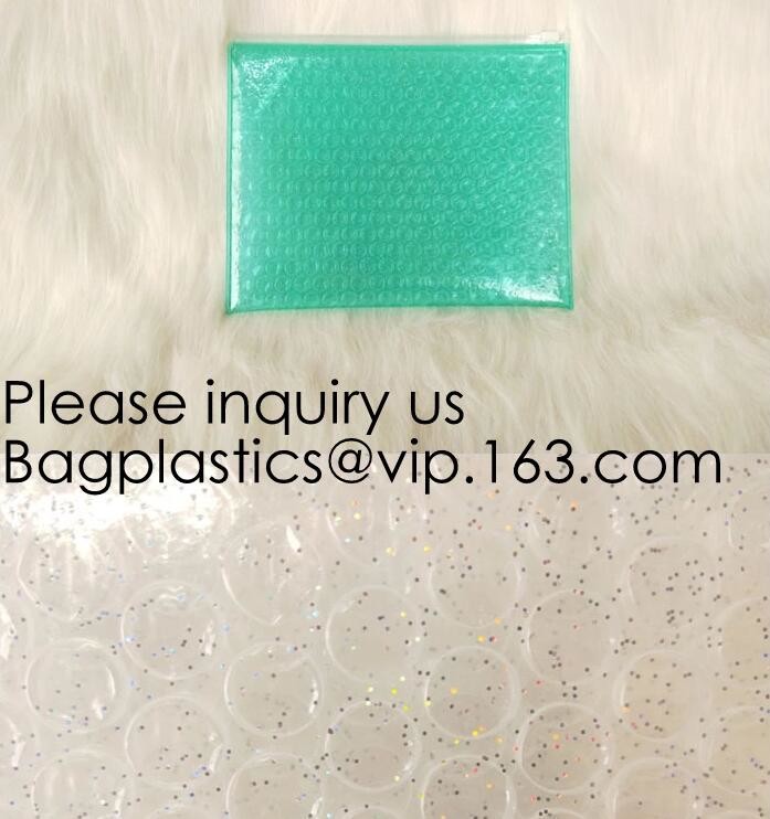Colored PVC Film Bubble Bag/Special PVC k Bubble Bag/New Material Bubble Mailer With Zipper, bagease, bagplastics