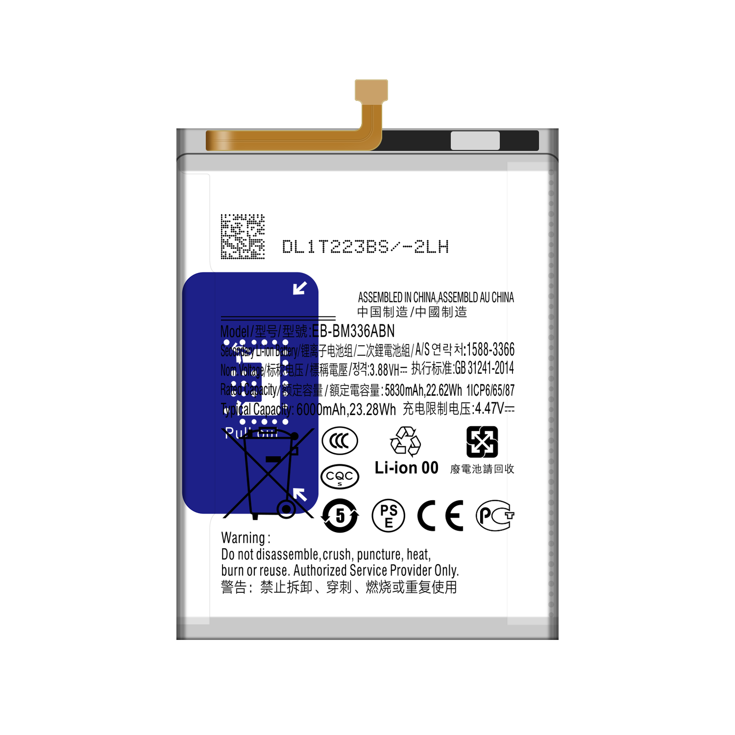 EB-BM336ABN Original Battery The Perfect Replacement for Samsung Galaxy M33 SM-M336B