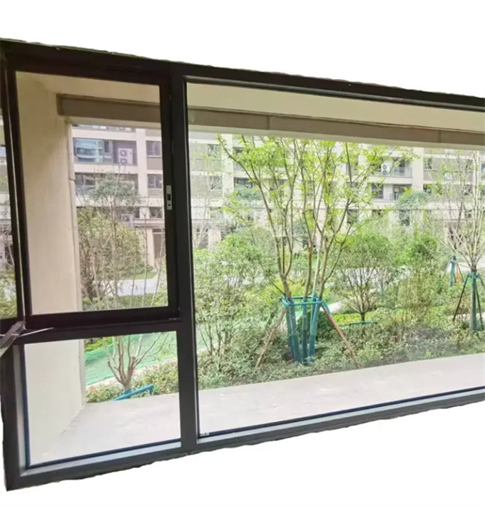 80mm Width Aluminum Sliding Glass Windows Perfect For Horizontal Opening Pattern