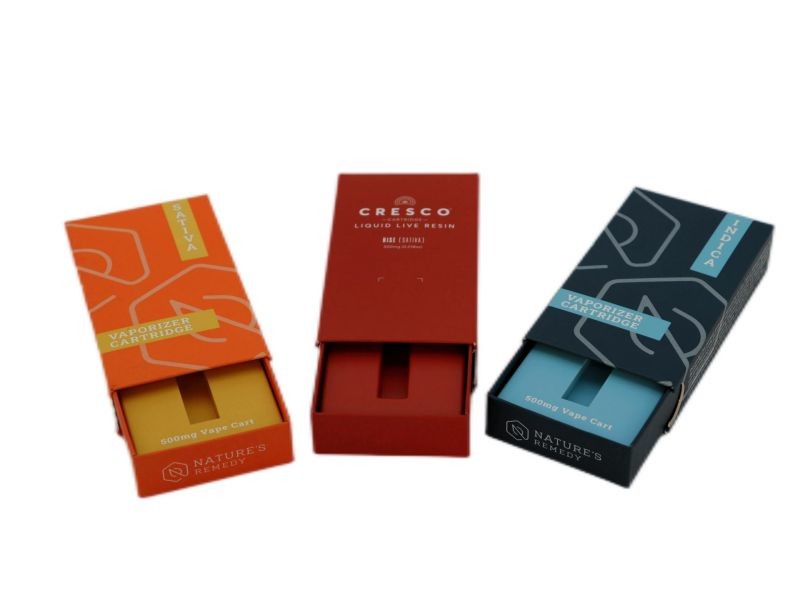 Pre Roll Vape Cannabis Packaging Child Resistant with child lock, blister or paper inner