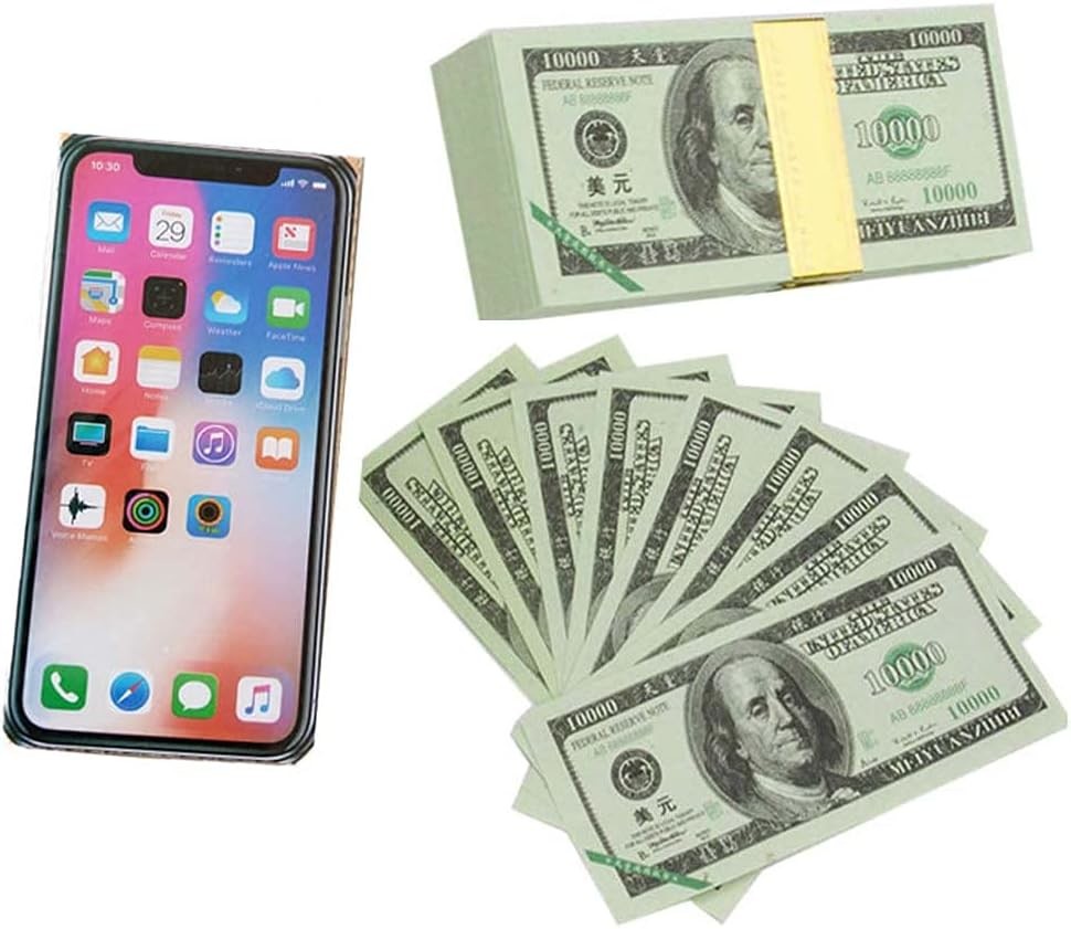 Ancestor Money To Burn, Joss Paper With Smart Phone Bank Note Spirit Ghost For Funeral, Strengthen Connection