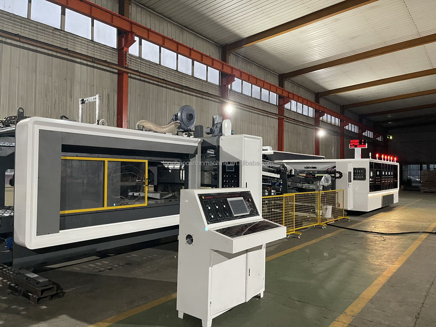 1500mm Printing Folder Gluer Corrugated Cardboard Bundling Line Machine
