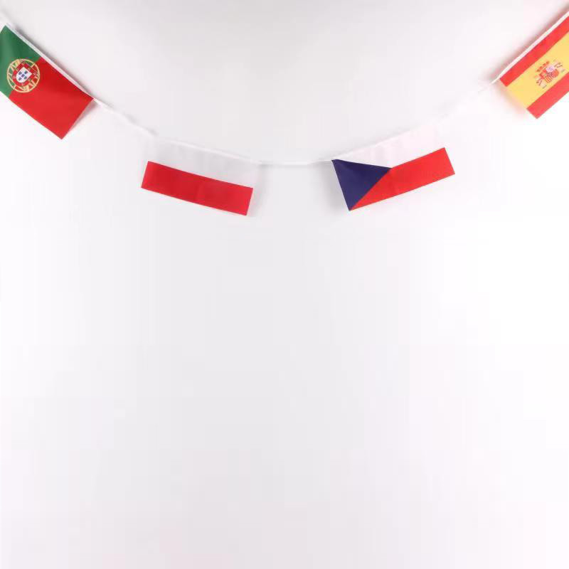 Digital Printing String Flag Colorful Bunting Material Flags