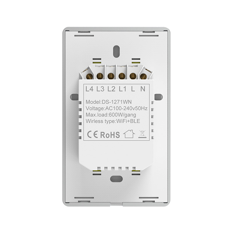 Tuya Smart Wifi Switch For Us Standard 2 Gang Metal Bezel App Remote Schedule Voice Control