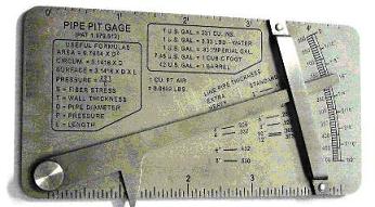 Stainless Steel X-Ray Flaw Detector Bridge Cam Type Master Fillet Weld Gauge