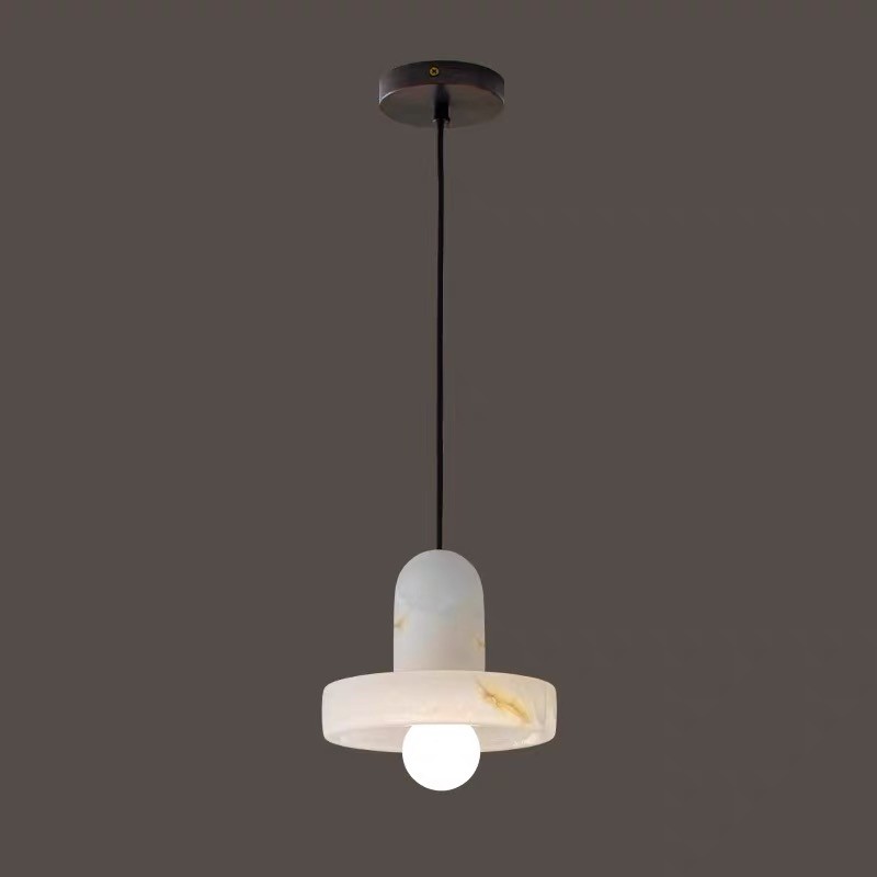 Yellow stone white marble led round and long and plating gold wall lamp for project