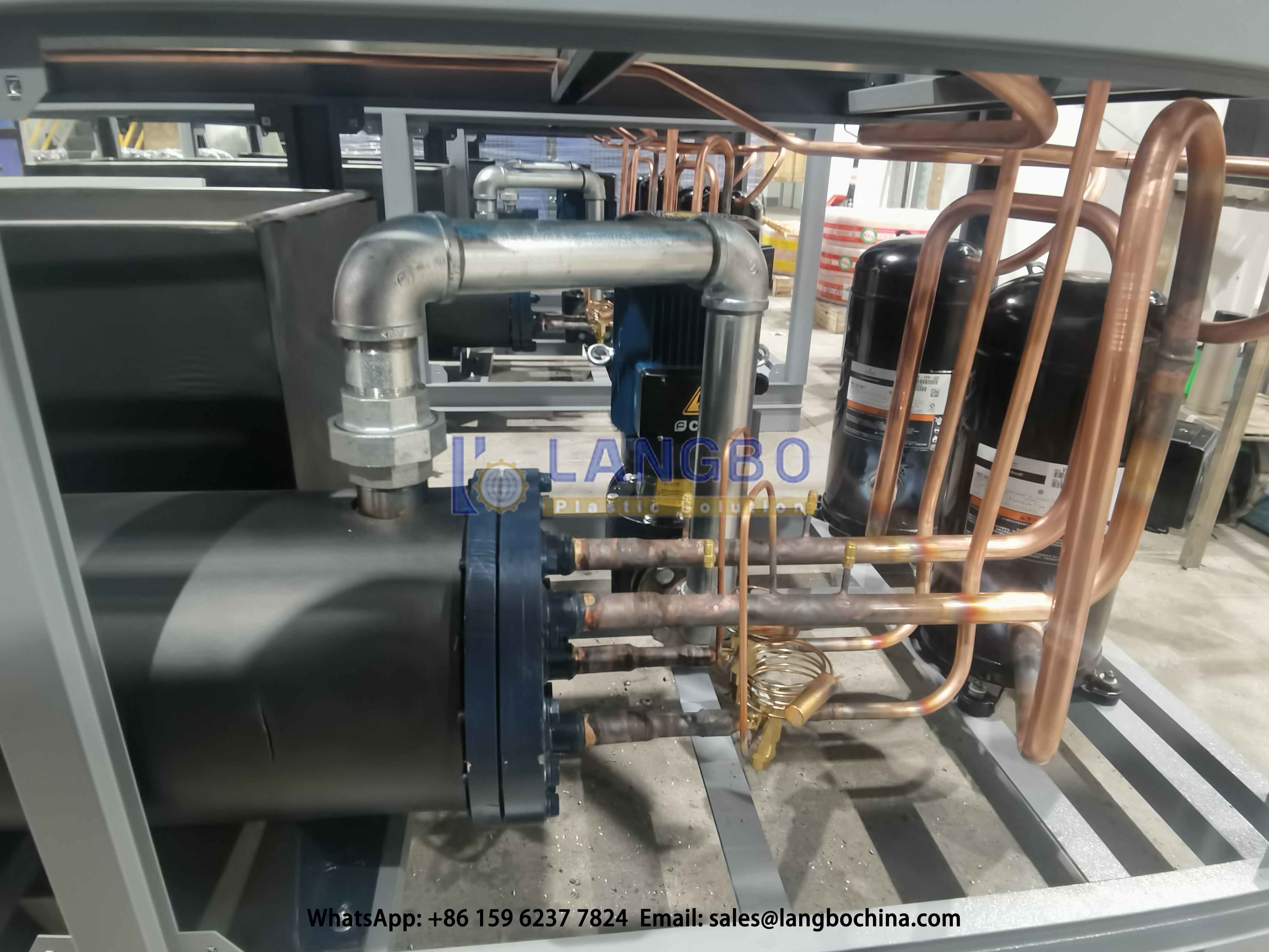 Air Cooled Chiller Machine R4047C / R22 Refrigerant Copland Panasonic Famous Hermetic Scroll Compressor