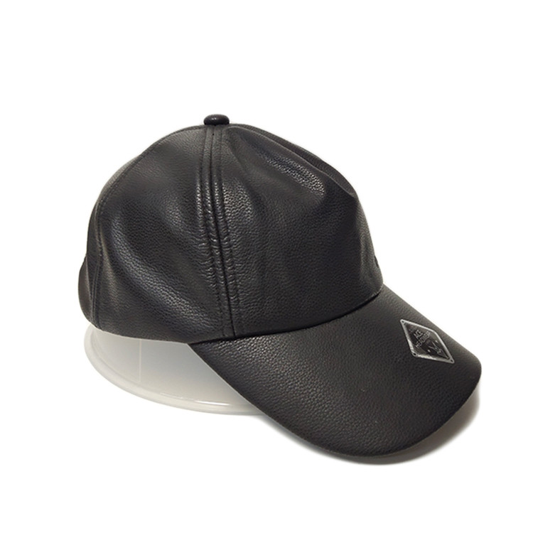 Genuine Leather Material Custom Baseball Hats For Man Common Fabric
