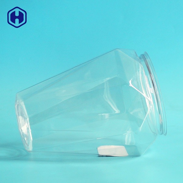 Diamond Shape Clear Plastic Cans Delicate Airtight Empty Plastic Tubs
