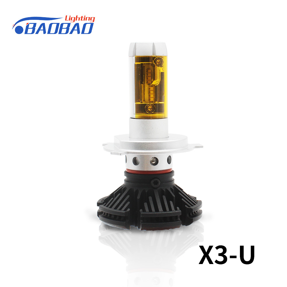 X3 50W 6000Lumen ZES chips car led headlight