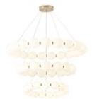 LED Energy Saving Glass Pendant Lamps Dining Room Restaurant Chandelier 25-30M2