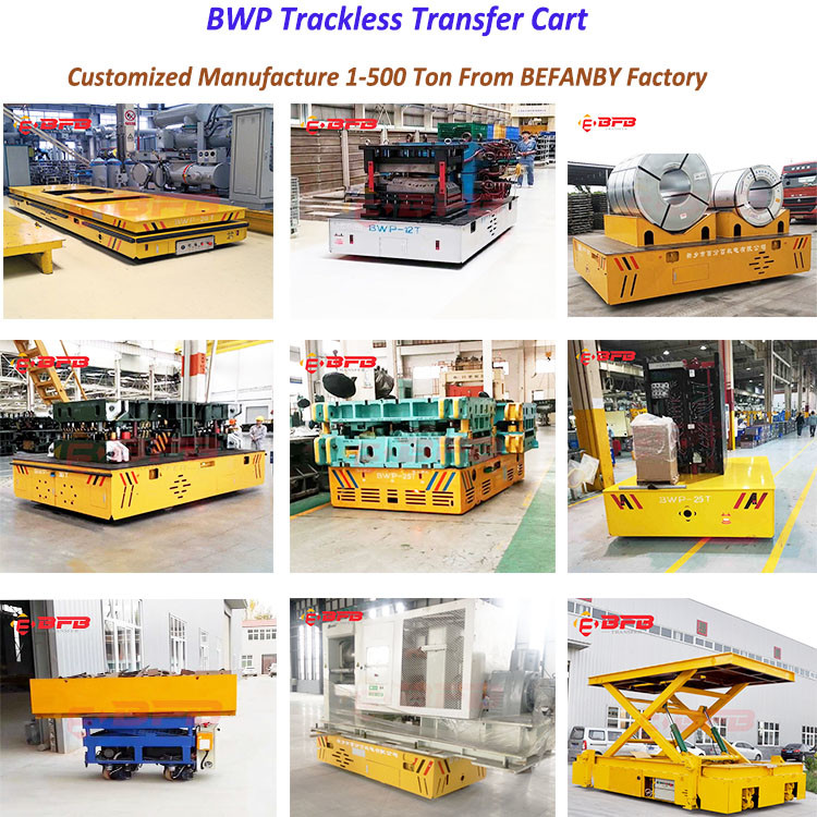 Heavy Load Wireless Control Rubber Tire Steel Coil Transfer Car Handling Equipment