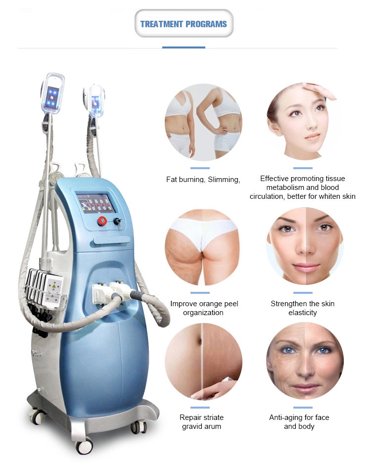 6 in 1 Salon use Multifunction weight loss cavitation rf vacuum cryo lipo laser slimming beauty machine LF-208