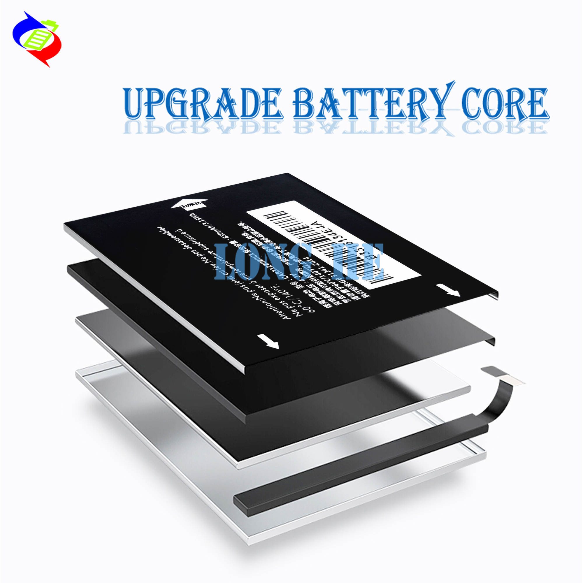Battery for Alcatel One Touch OT-905 OT880 OT888 OT875 510A 768T 710D 3.7V 1000mAh