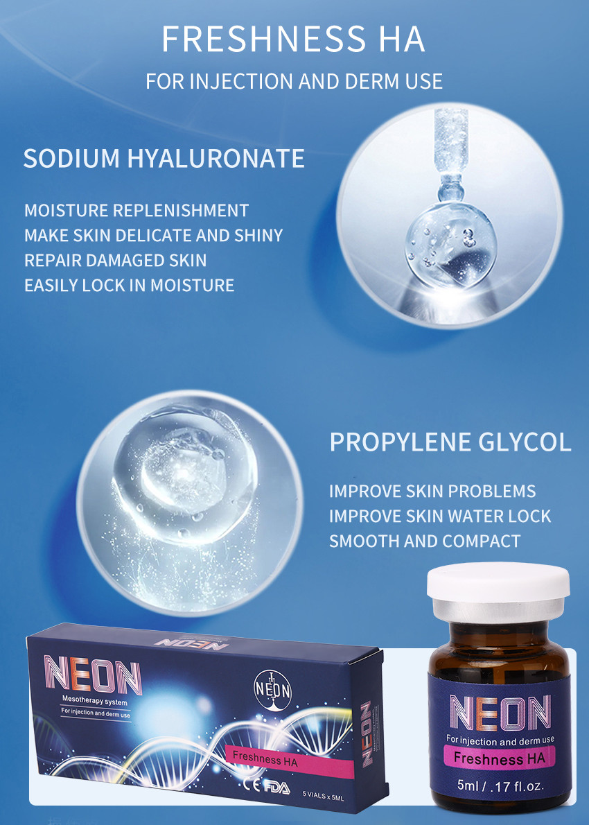 OEM Meso Therapy Serum Freshness Ha Moisturizing Hyaluronic Acid Injection