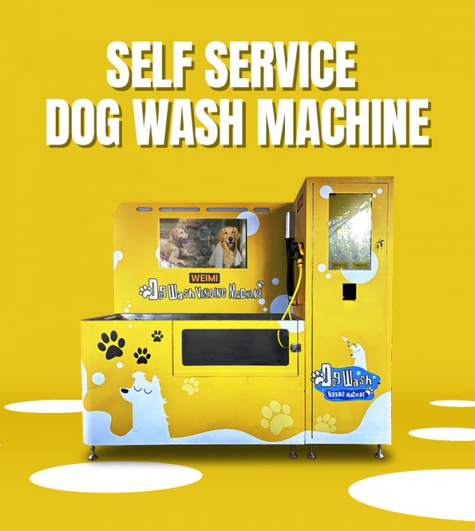 Durable Self Service Vending Machines Designed for Outdoor Dog Wash with Adjustable Hot Water Temperature and Two Speed Dryer