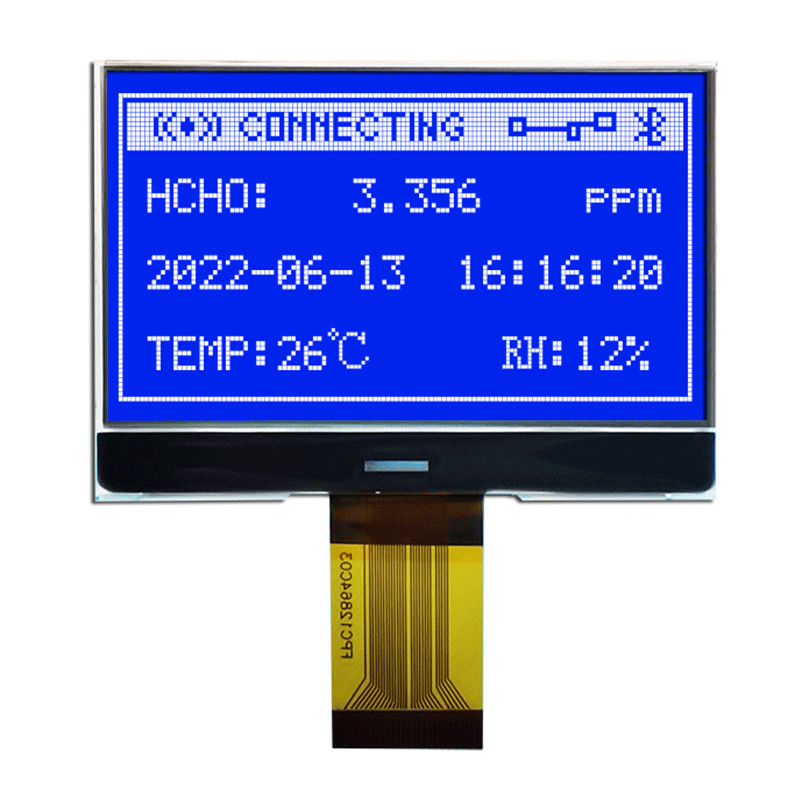 MCU 132x64 LCD COG Display , ST7565R Transmissive LCD Screen HTG13264C
