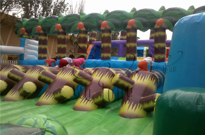 giant durable inflatable obstacle course for sale