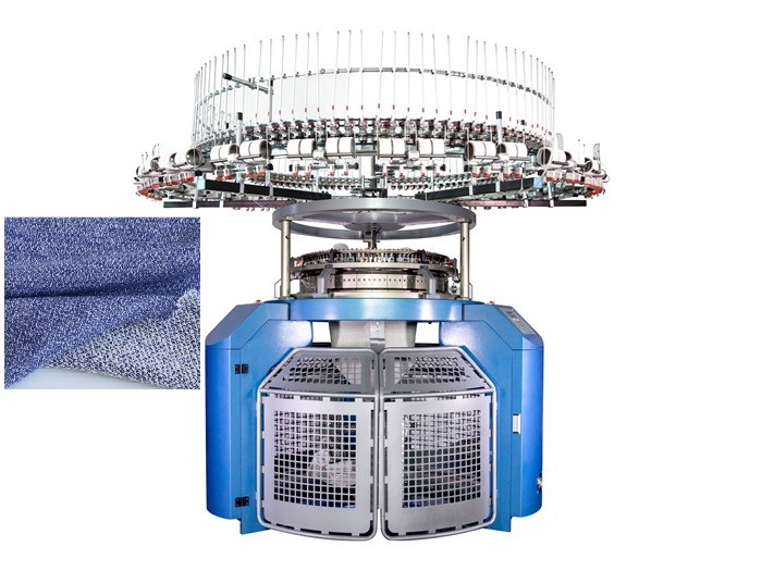 3 Thread Fleece 4 Tracks Professional Circular Knitting Machine 15-30RPM