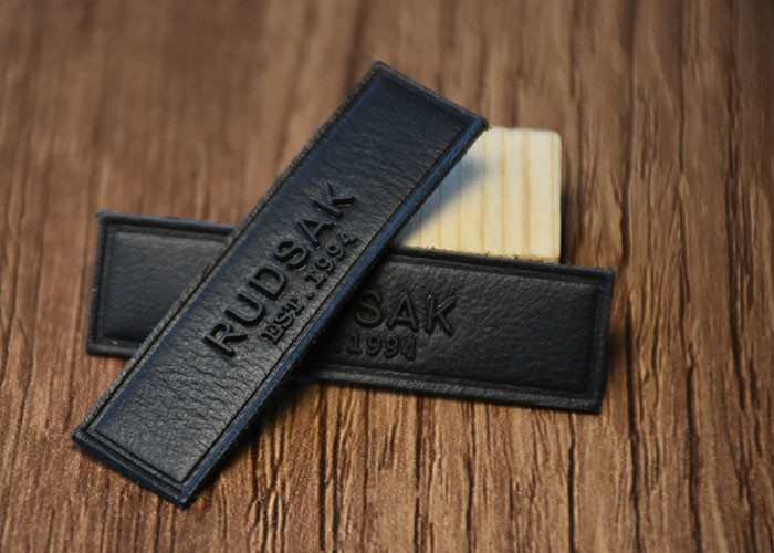 Printed Silicone Logo Jeans Leather Patches Custom For Clothing