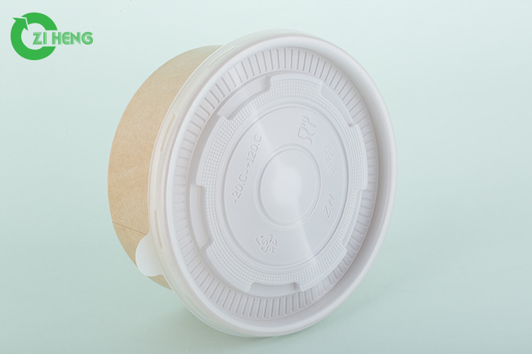 Disposable Food Grade Kraft Paper Bowl Paper Plate Bowl Food Grade Salad Bowl