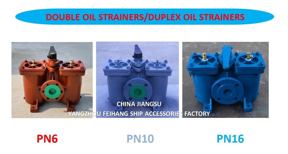 Model AS16050 CB/T425 Duplex Oil Filters / Inline Oil Filters, Switchable Body Cast Iron With Stainless Steel Filter Car