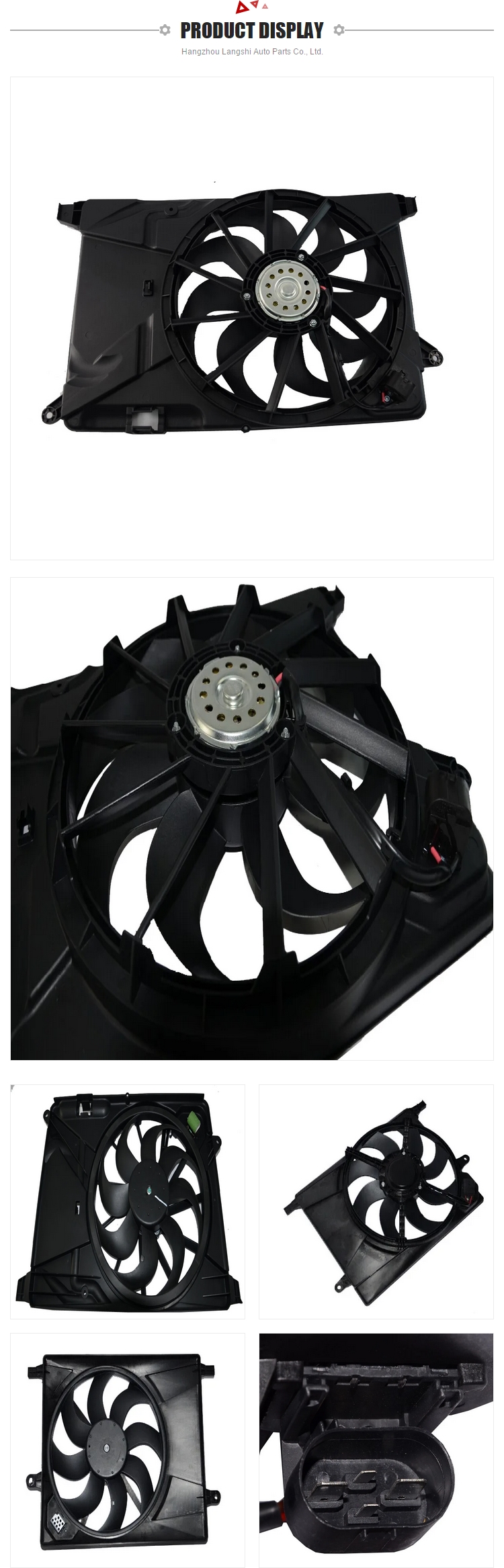 12V / 24V Radiator Cooling Fan Assembly for Chevrolet TRAX Buick ENCORE 2013-2020