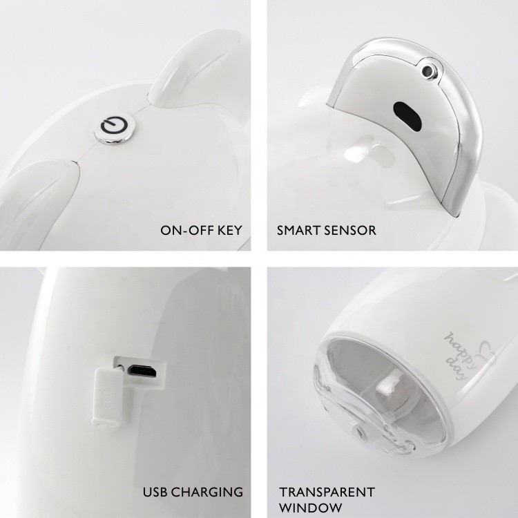 2.6W Plastic Automatic Soap Dispenser Portable 200ML Mini