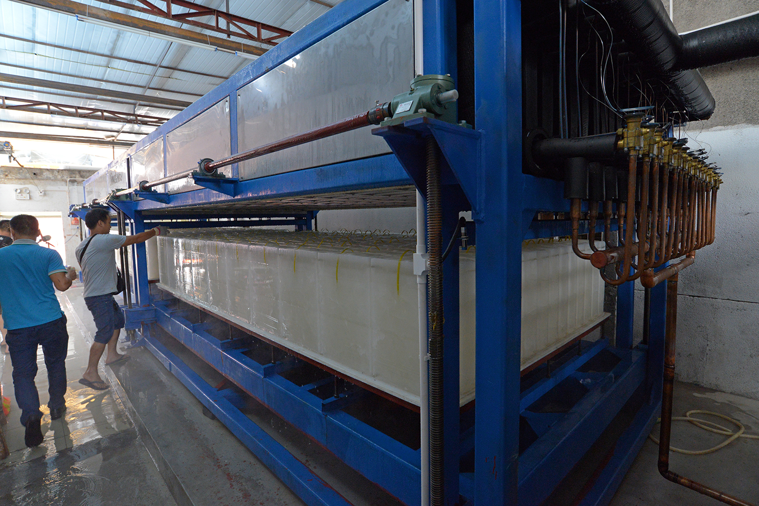 1000kg Industrial Ice Making Machine for Business R404a/ R22 Refrigerant 1 Ton Dry Ice Block Maker