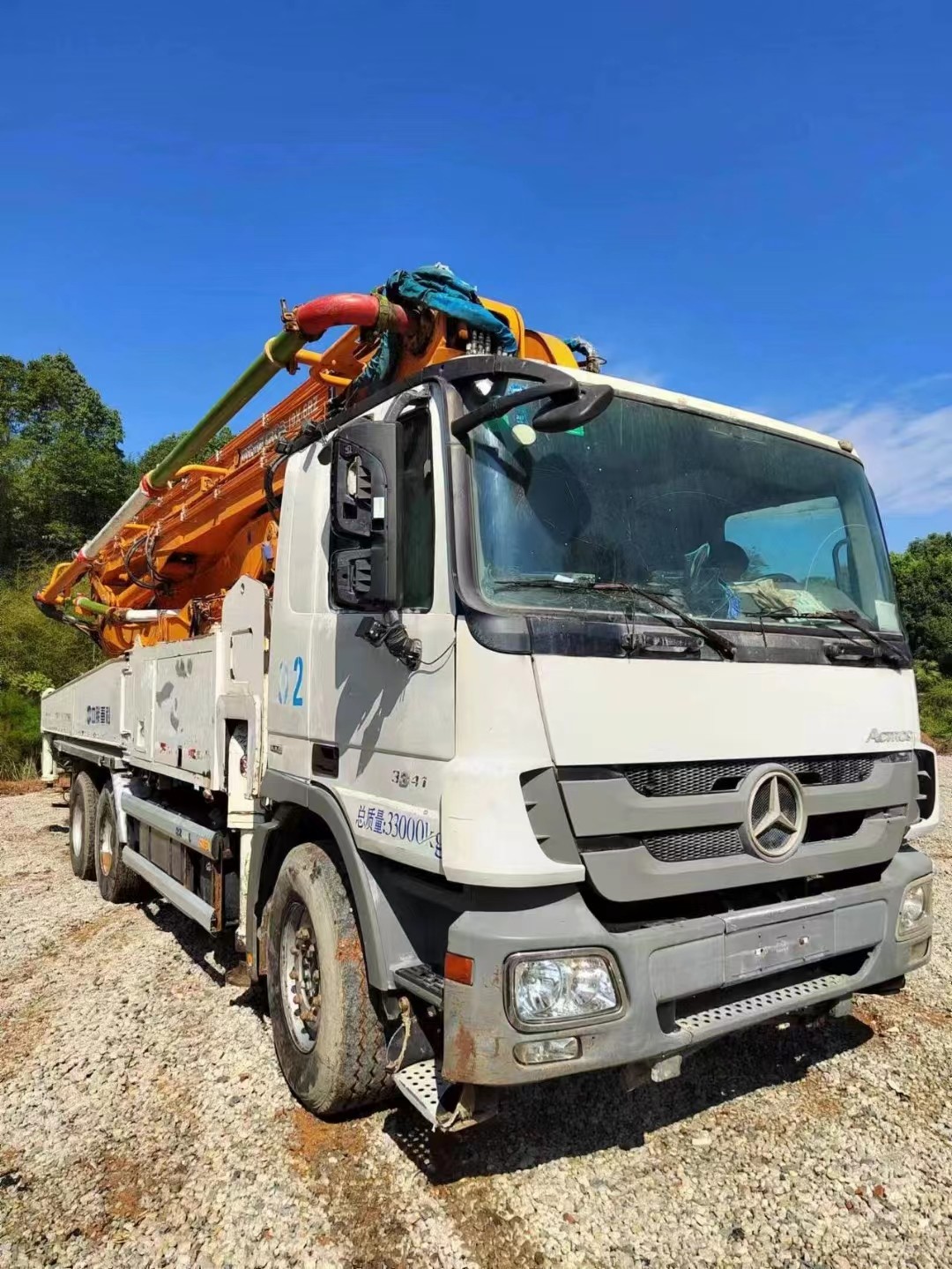 Reproduced Zoomlion Concrete Pump Truck 2014 49m 40900KG