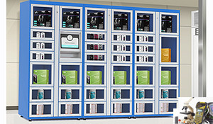 24 Hours Electronic Touch Screen Vending Lockers with Coin / Banknote / Card Payment