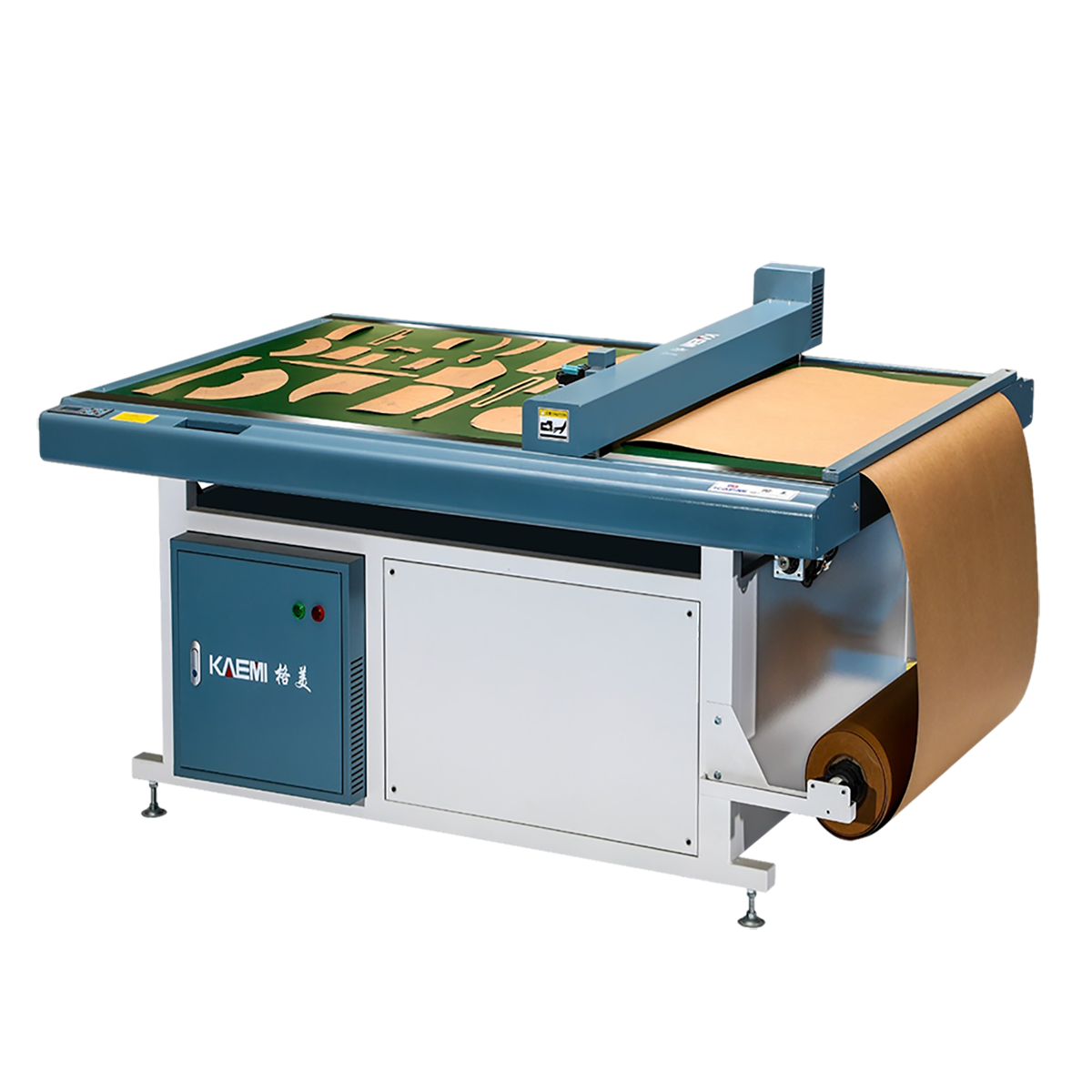 Advanced Blue Frame Silver Case Flatbed Cutting Plotter for Garment Pattern Cutting