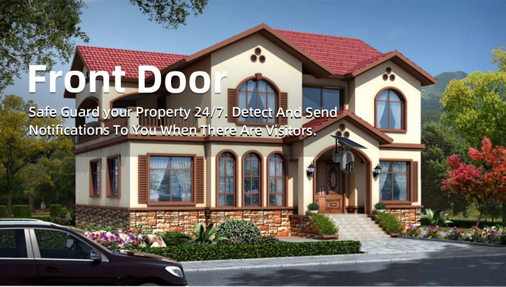2MP 4G Solar Powered PTZ Camera 1080P APP Control Night Vision Cellular Security Camera