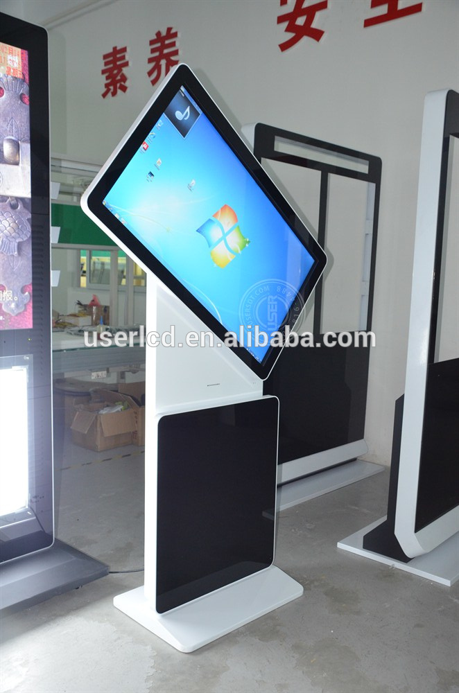 rotate all in one pc touch screen/advertising display/digital totem