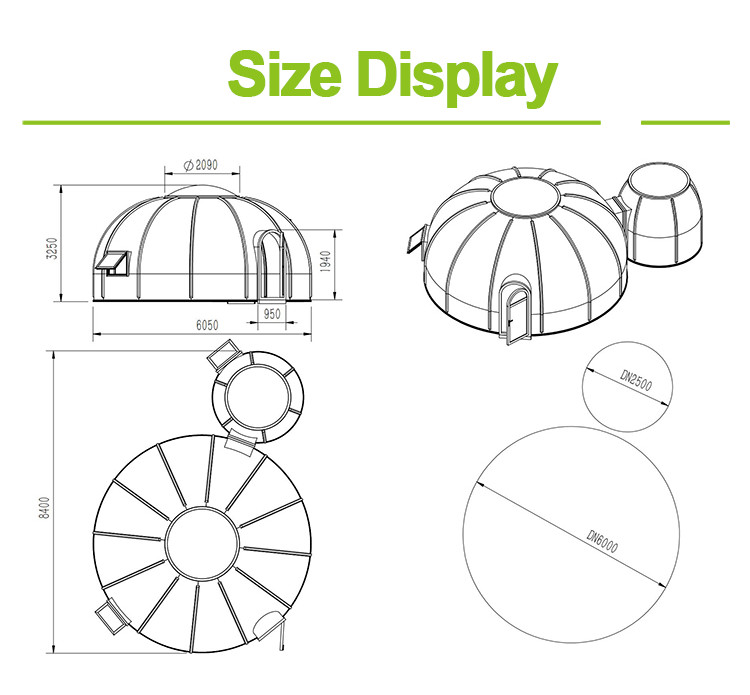 Handy Installation Dome Bubble Tent Luxury Bubble Picnic Tent