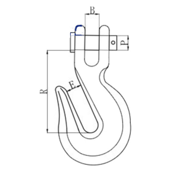 G80 Alloy Steel Crosby Clevis Grab Hook US Type Zinc Plated
