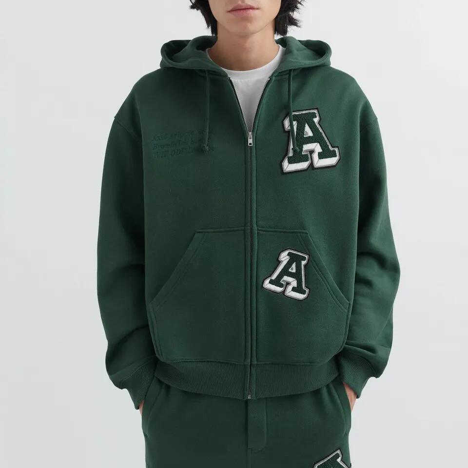Luxury Brand Men&prime;s Tracksuit Embroidered Chenille Zip up Hoodie and Sweatpants Set Casual Sweatsuit for Men