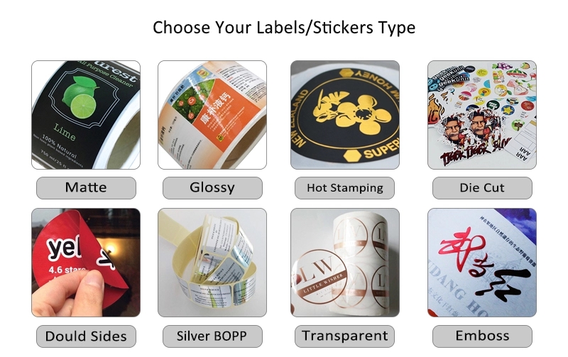 Die Cut Shape Custom Self Adhesive Vinyl Stickers CMYK PMS Color