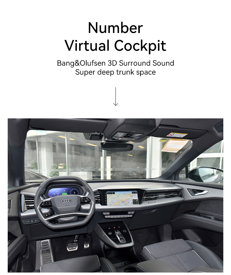 520Km Cltc Pure Electric Range speed 160Km/h 4wd Energy Electric Vehicles for Trade 2024 Luxury SUV 0km Car Au-di Q5 E-tron